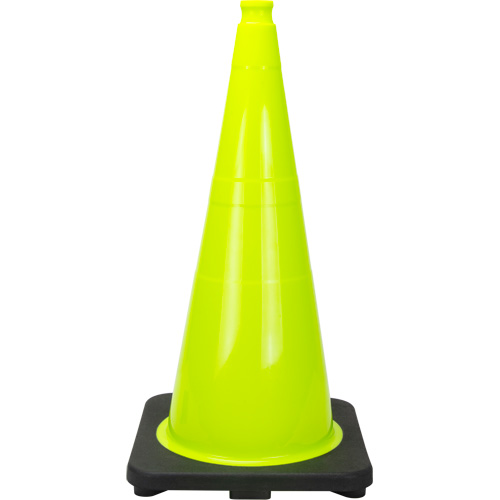 C&ocirc;ne de signalisation de premi&egrave;re qualit&eacute;, 28", Vert lime PB Rental Co. Ltd.