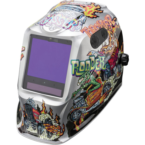 VIKING 3350 ADV Hot Rodders Helmet, 3.74" L x 3.15" W View Area, 5 - 13 Shade Range PB Rental Co. Ltd.