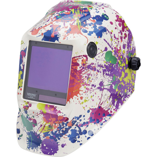 VIKING 3350 Creative Spark Welding Helmet, 3.74" L x 3.34" W View Area, 5 - 13 Shade Range PB Rental Co. Ltd.