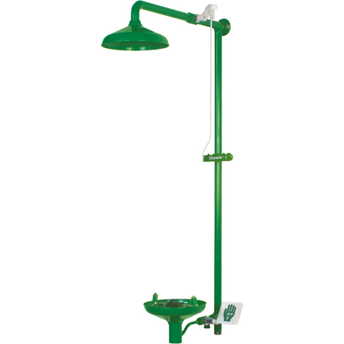 Douche combin&eacute;e pour laboratoire avec cuvette ouverte en ABS, Montage mural PB Rental Co. Ltd.