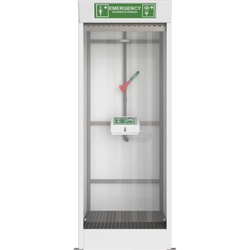 Cabine de douche d'urgence et douche oculaire/faciale couvert PB Rental Co. Ltd.