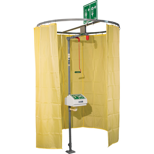 Rideau de s&eacute;curit&eacute; pour douche mont&eacute; sur tube PB Rental Co. Ltd.