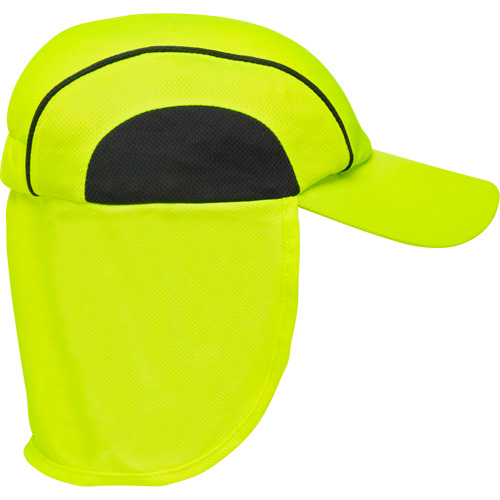 Chapeaux de refroidissement avec voiles pour le cou, Lime haute visibilit&eacute; PB Rental Co. Ltd.