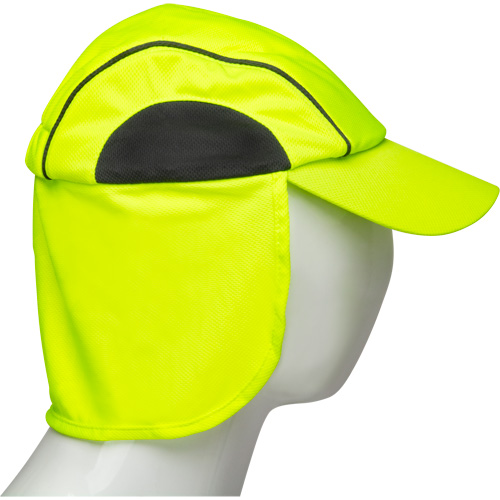 Chapeaux de refroidissement avec voiles pour le cou, Lime haute visibilit&eacute; PB Rental Co. Ltd.