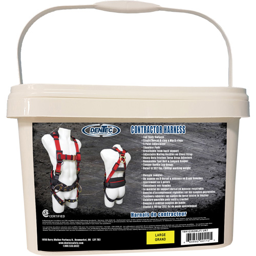Contractor Safety Harness in Pail, CSA Certified, Class AP, Large, 352 lbs. Cap. PB Rental Co. Ltd.