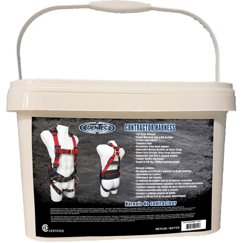 Contractor Safety Harness in Pail, CSA Certified, Class AP, Medium, 352 lbs. Cap. PB Rental Co. Ltd.