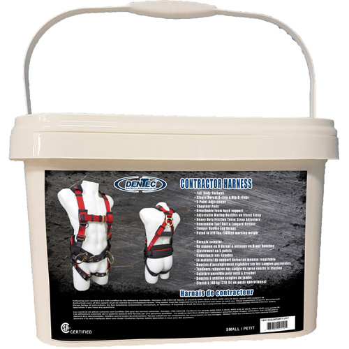 Contractor Safety Harness in Pail, CSA Certified, Class AP, Small, 352 lbs. Cap. PB Rental Co. Ltd.