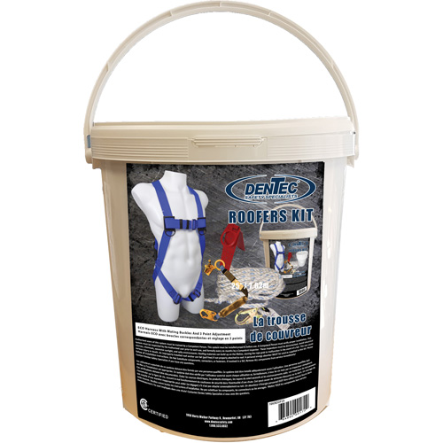 ECO Roofer's Kit with 50' Rope, CSA Certified, Class A, Large/Medium/X-Large, 310 lbs. Cap. PB Rental Co. Ltd.