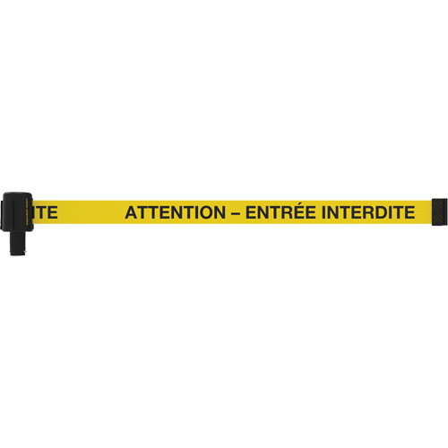 Banni&egrave;re PLUS, Attention - Entr&eacute;e Interdite, 15', Ruban Noir et jaune PB Rental Co. Ltd.