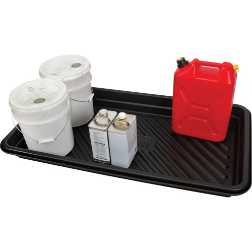 Plateau pour les d&eacute;versements, 24" lo x 48" la x 4,5" h, Cap. de d&eacute;versement 24 gal. US PB Rental Co. Ltd.