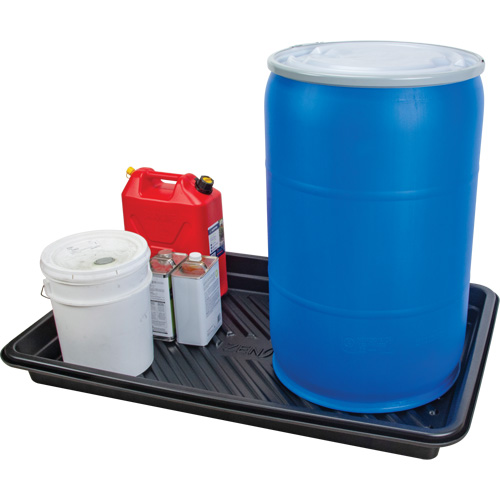 Plateau pour les d&eacute;versements, 30" lo x 48" la x 4,5" h, Cap. de d&eacute;versement 30 gal. US PB Rental Co. Ltd.