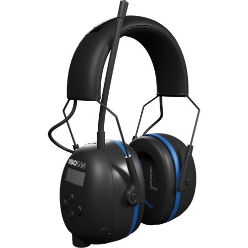 &eacute;couteurs Bluetooth AM/FM Air Defender noir & bleu, Style Bandeau, 25 dB PB Rental Co. Ltd.