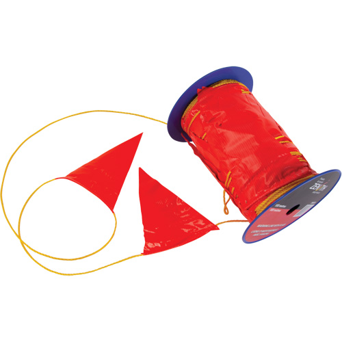 Warning Line with Flags, 328' L, Orange/Yellow PB Rental Co. Ltd.