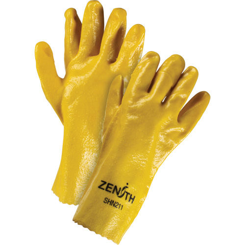 Rough-Finish Chemical-Resistant Gloves, Size 9, 12" L, PVC, Interlock Inner Lining, 47-mil PB Rental Co. Ltd.