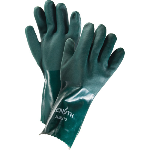 Gants verts &agrave; double enduit, 14" lo, PVC, Doublure en Jersey de coton, 70 mils PB Rental Co. Ltd.