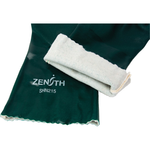 Gants verts &agrave; double enduit, 14" lo, PVC, Doublure en Jersey de coton, 70 mils PB Rental Co. Ltd.