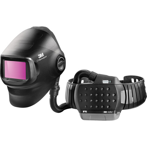 Masque de soudage &agrave; usage intensif Speedglas G5-01 avec syst&egrave;me de respirateur d'&eacute;puration d'air propuls&eacute; Adflo, Masque de soudage, Pile Lithium-ion PB Rental Co. Ltd.