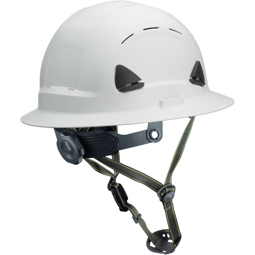 Fibre Metal Climbing Style Helmet with Full Brim, Meets CSA Type 2, Ratchet Suspension, Vented PB Rental Co. Ltd.