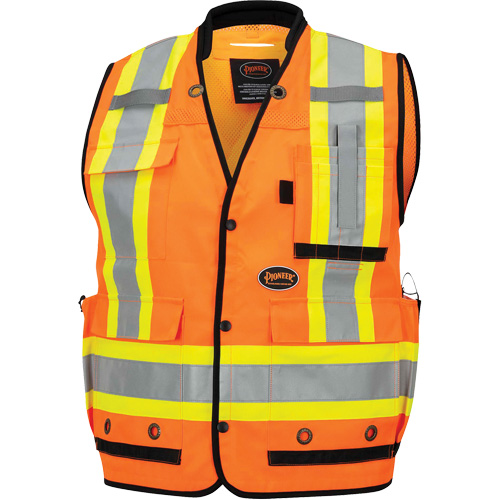 6680 High-Visibility Antimicrobial Mesh-Back Surveyor Vest, High Visibility Orange, Small, Polyester PB Rental Co. Ltd.