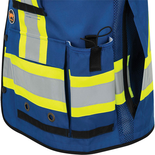 6681 High-Visibility Antimicrobial Mesh-Back Surveyor Vest, Royal Blue, Small, Polyester PB Rental Co. Ltd.