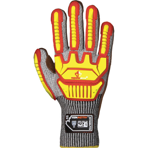 TenActiv STAGBLPVB Impact Gloves, 3X-Large, Cowhide Palm, Knit Wrist Cuff PB Rental Co. Ltd.