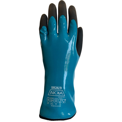 Gants alimentaires de protection contre les produits chimiques, le froid et la coupe, Taille 7, 12" lo, PVC, Doublure en Nylon PB Rental Co. Ltd.