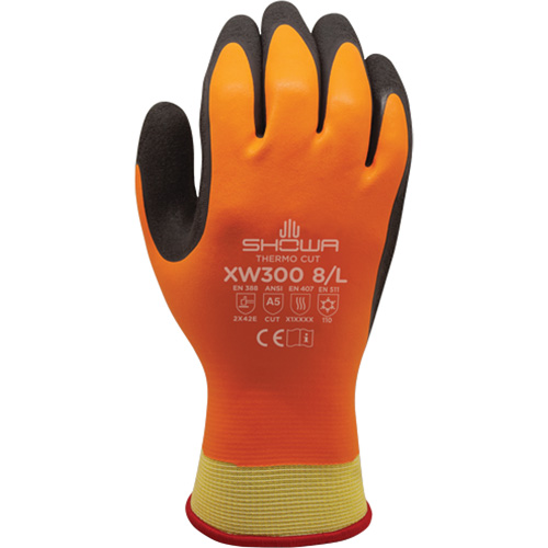 Gants r&eacute;sistants &agrave; la coupe et au froid XW300 , 7/Moyen, R&ecirc;vetement Latex de caoutchouc, Enveloppe en Kevlar PB Rental Co. Ltd.