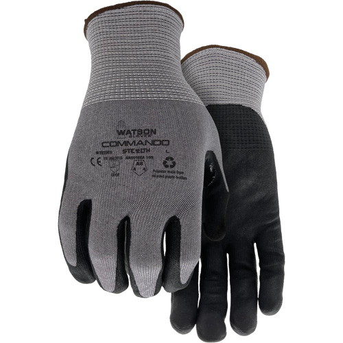 Gants r&eacute;sistant &agrave; la coupe 338 Commando, Taille Petit, Calibre 18, Rev&ecirc;tement Mousse de nitrile, Enveloppe en PEHP/Polyester/Spandex/Acier inoxydable, ASTM ANSI niveau A8/EN 388 niveau F PB Rental Co. Ltd.