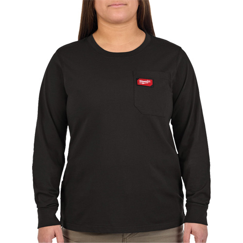 T-shirt &agrave; manches longues avec poches GRIDIRON, Femmes, T-petit, Noir PB Rental Co. Ltd.