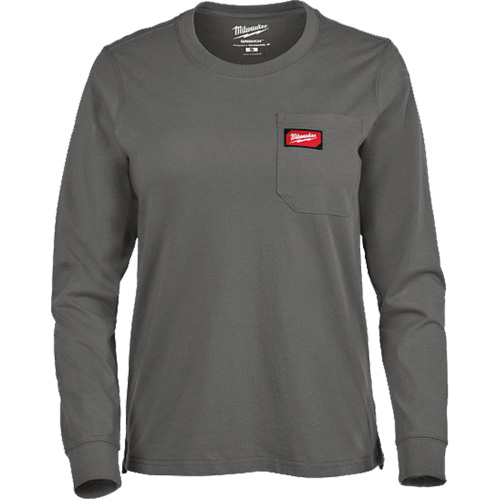 T-shirt &agrave; manches longues avec poches GRIDIRON, Femmes, T-petit, Gris PB Rental Co. Ltd.