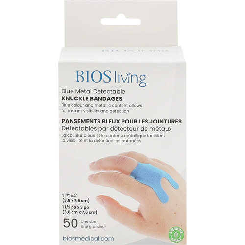 Bandages bleus, Jointures, 3", Tissu d&eacute;tectable, St&eacute;rile PB Rental Co. Ltd.