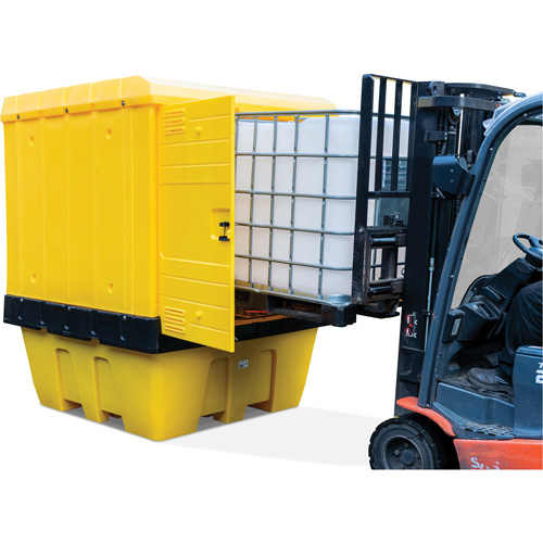 Hard Cover IBC Spill Pallet, 70" L x 70" W x 90" H, 1135 lbs. Load Capacity PB Rental Co. Ltd.