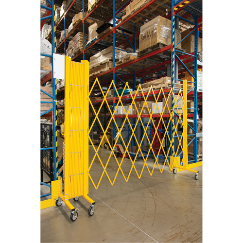 Expandable Barrier, 84" H x 20' L, Yellow PB Rental Co. Ltd.