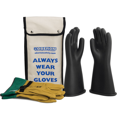 Ensemble de gants en caoutchouc pour l'&eacute;lectricit&eacute; de classe 1, 8, 14" lo, 37 cal/cm², NFPA 70E PB Rental Co. Ltd.