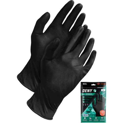 Deny&reg; Disposable Gloves, Small, Nitrile, 6-mil, Powder-Free, Black PB Rental Co. Ltd.