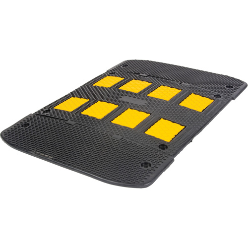 Speed Hump with End Caps, Rubber, 3' L x 40" W x 2" H PB Rental Co. Ltd.