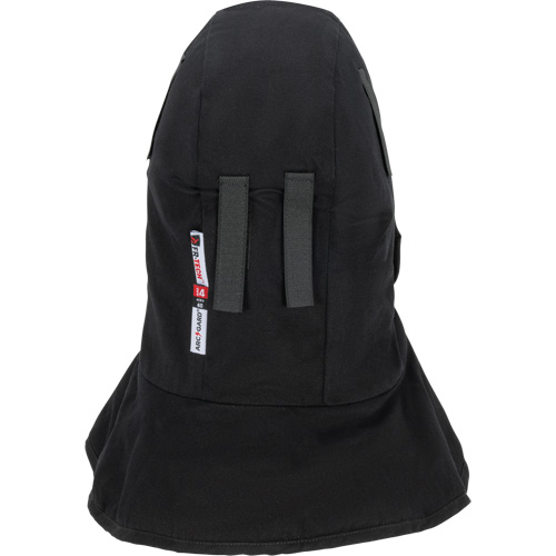 Pioneer 765A Flame-Resistant Quilted Hard Hat Liner with Long Neck & Detachable Mouthpiece, Black/Grey, Cotton/FR-Tech&reg;/Modacrylic/Nylon PB Rental Co. Ltd.