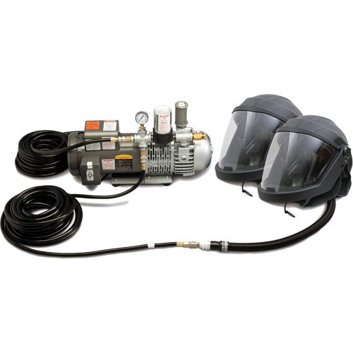 2-Worker DEFENDER Supplied Air Shield & Helmet System PB Rental Co. Ltd.