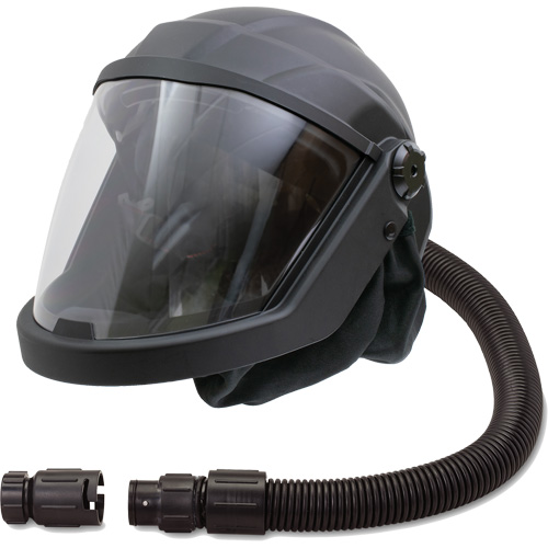 Masque respiratoire &agrave; adduction d'air et casque avec refroidisseur DEFENDER, Universel, Pi&egrave;ce faciale PB Rental Co. Ltd.