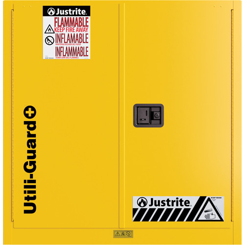 Utili-Guard+ Flammable Safety Cabinet, 30 gal., 1 Door, 43" W x 44" H x 22" D PB Rental Co. Ltd.