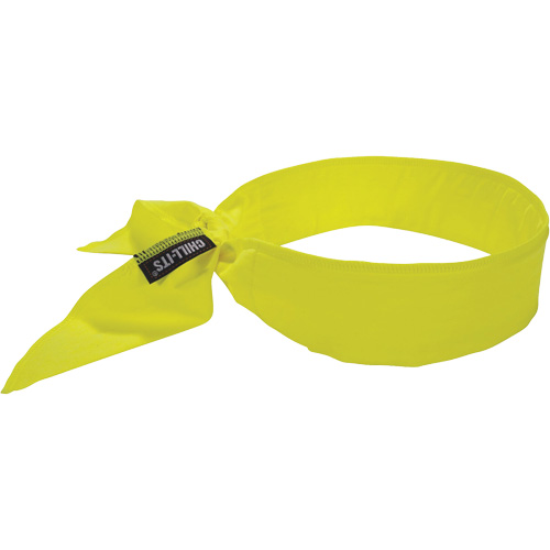 Bandeau de refroidissement Chill-Its 6702 avec polym&egrave;res int&eacute;gr&eacute;s et fermeture &agrave; nouer, Jaune lime haute visibilit&eacute; PB Rental Co. Ltd.