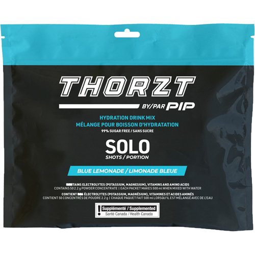 THORZT Sugar-Free Solo Shot Hydration Drink Mix, Single Serve, Blue Lemonade PB Rental Co. Ltd.
