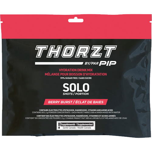 THORZT Sugar-Free Solo Shot Hydration Drink Mix, Single Serve, Berry Burst PB Rental Co. Ltd.
