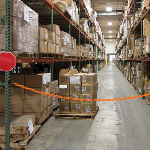 Ensemble de barri&egrave;re &agrave; chaîne magn&eacute;tique pour l'entrep&ocirc;t, Orange PB Rental Co. Ltd.