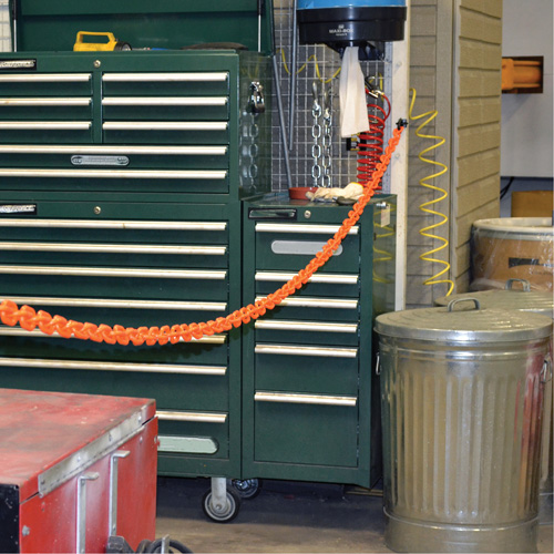 Ensemble de barri&egrave;re &agrave; chaîne magn&eacute;tique pour l'entrep&ocirc;t, Orange PB Rental Co. Ltd.