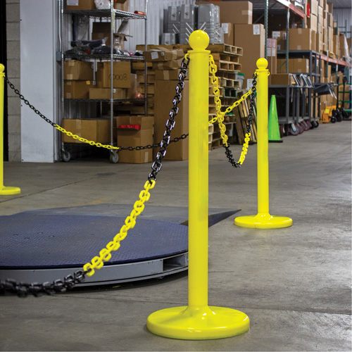 Chaîne de barri&egrave;re en plastique &agrave; deux couleurs, Vert/Blanc, Maillon de 2", 500' de long PB Rental Co. Ltd.