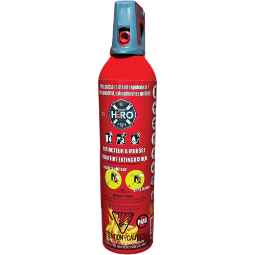 Extincteur Hero 911 sans PFAS, ACK, Capacit&eacute; 750 ml PB Rental Co. Ltd.