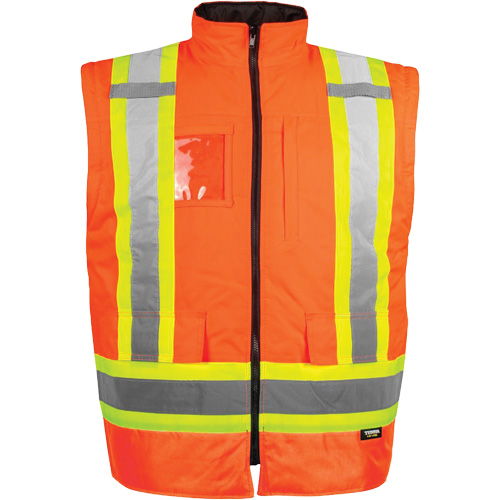 Manteau haute visibilit&eacute; 7-en-1, Polyester, Orange haute visibilit&eacute;, Moyen PB Rental Co. Ltd.