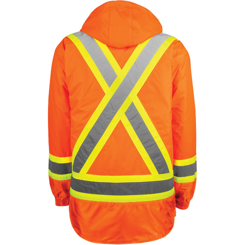 Manteau haute visibilit&eacute; 7-en-1, Polyester, Orange haute visibilit&eacute;, Moyen PB Rental Co. Ltd.