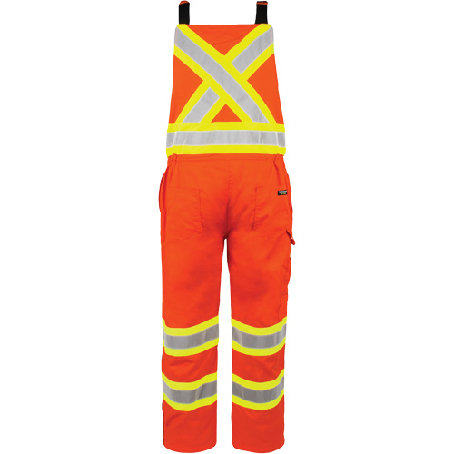Salopette non doubl&eacute;e haute visibilit&eacute;, Grand, Orange haute visibilit&eacute; PB Rental Co. Ltd.